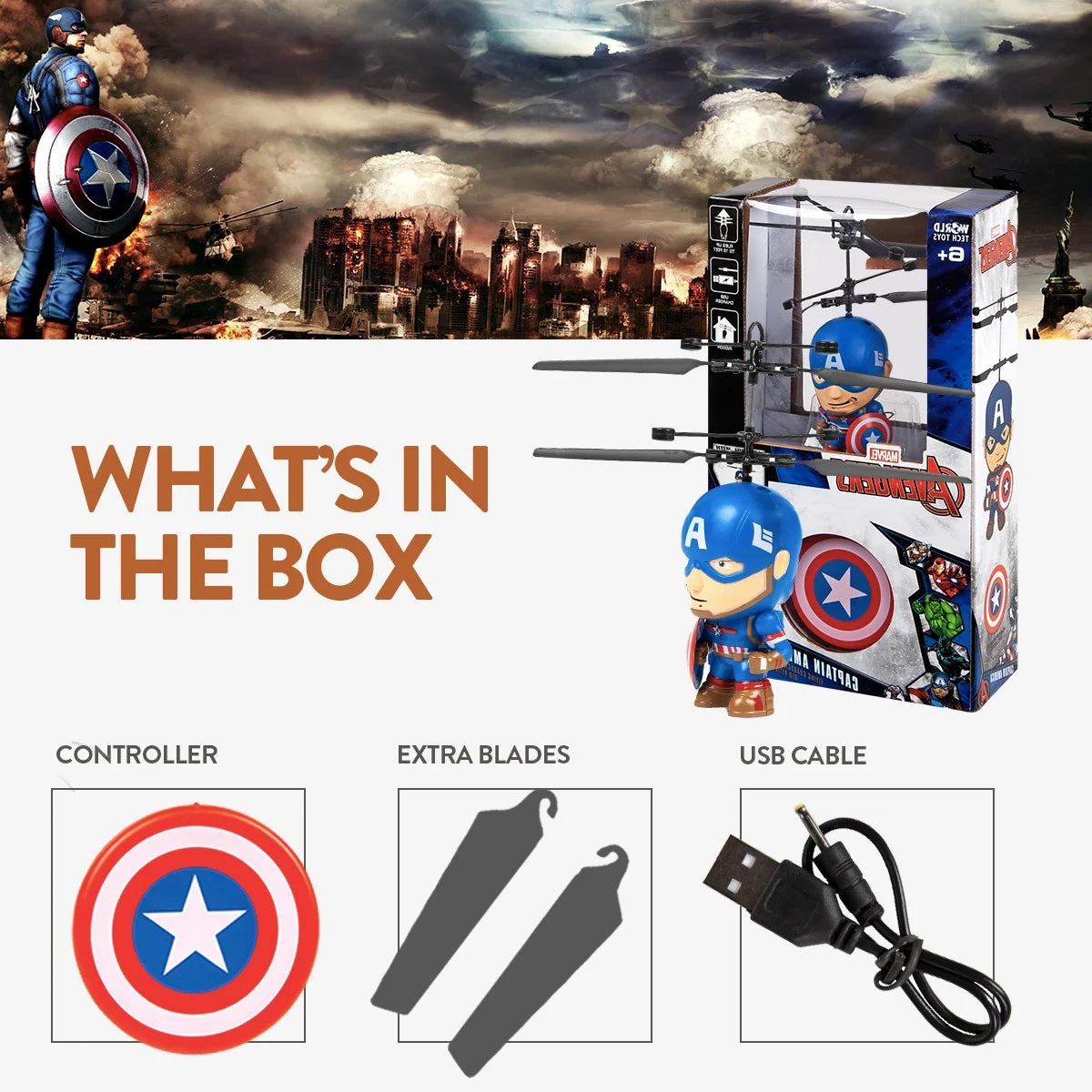 Marvel Captain America Big Head UFO