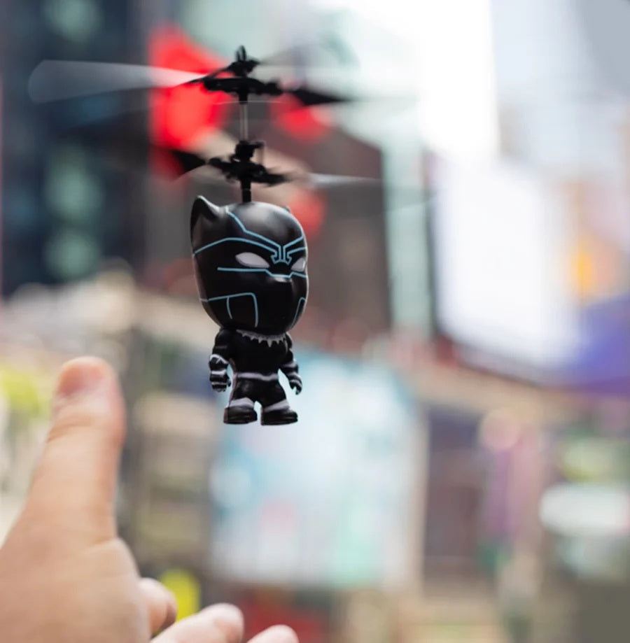 Marvel Big Heads Black Panther Motion sensing UFO