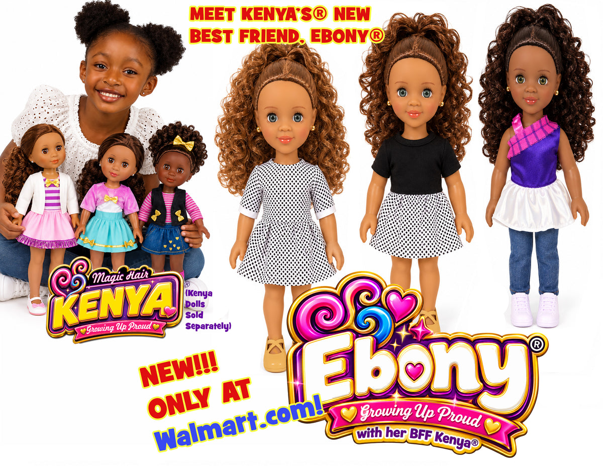 "Ebony" 13 inch Doll