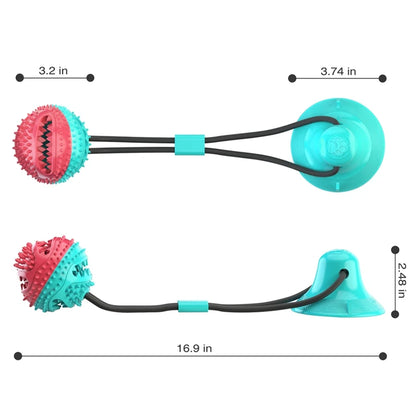 Pet Dog Toys Silicone Suction Cup
