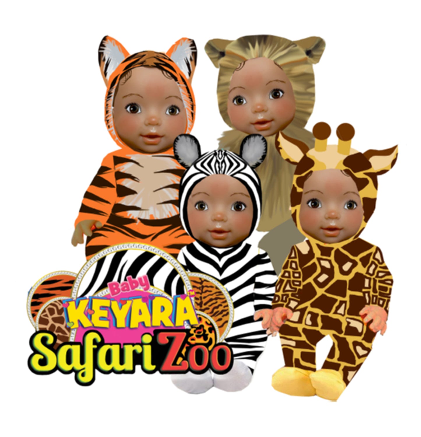 Kenya's Baby Sister Keyara Safari Zoo 12 inch Doll