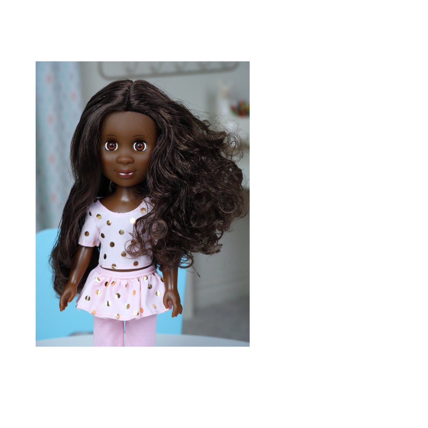 Kenya 13 inch Poseable Doll with Magic Hair and Accessories