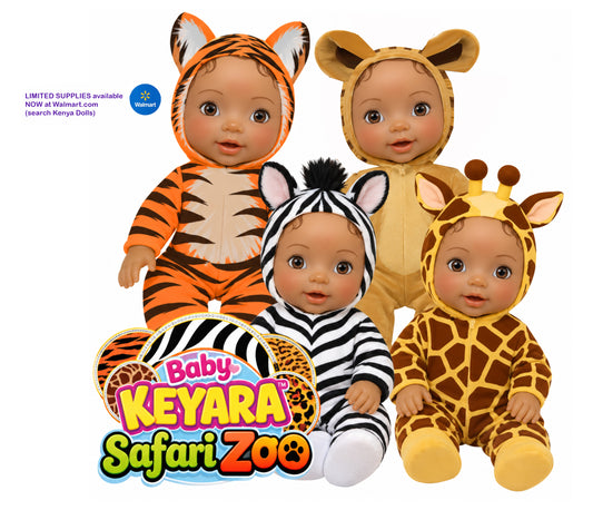 Baby Sister Keyara Safari Zoo 12 inch Doll
